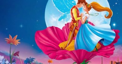 Thumbelina story tiny girl in flower fairy tale