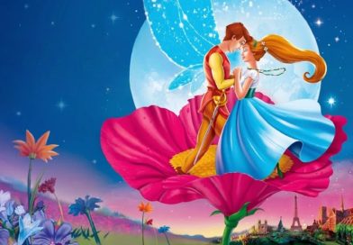Thumbelina story tiny girl in flower fairy tale