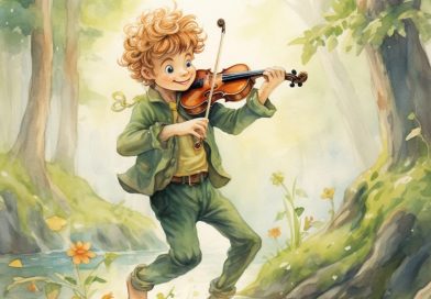 marvellous musician story with wolf fox hare forest